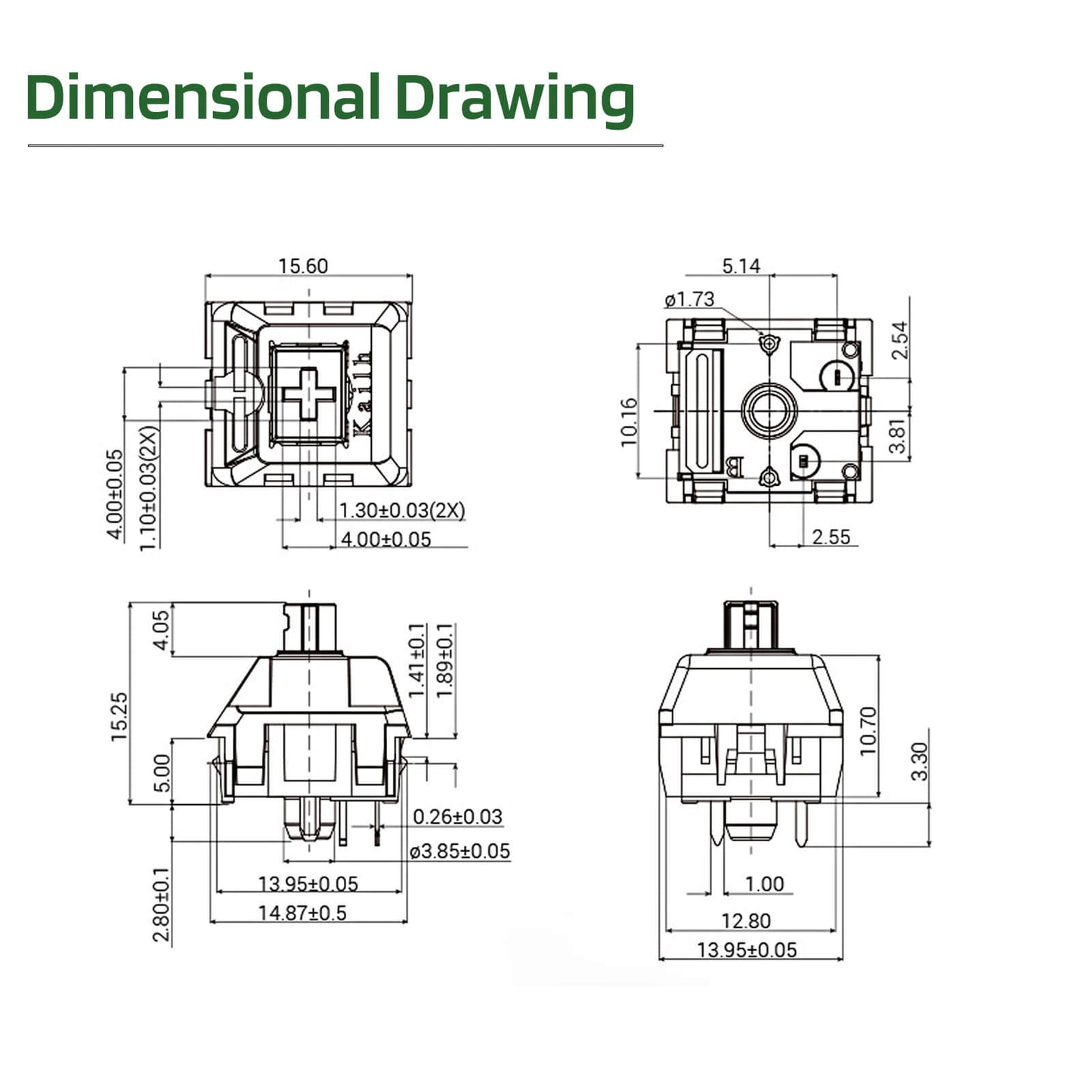 RK x LTC Kailh Canary Switches for Mechanical Keyboard DIY, 30 pcs