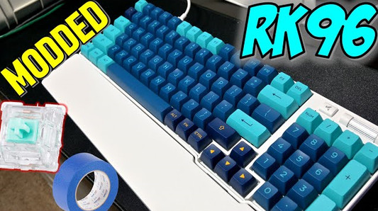 RK96 wireless mechanical keyboard shown in a May 2022 video review