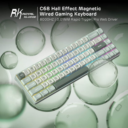 C68 65% Hall Effect Magnetic Switch Keyboard
