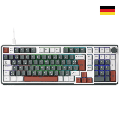 RK ROYAL KLUDGE C98 HE German Layout Mechanical Gaming Keyboard, Hall Effect Magnetic Switch, Hot Swappable 95%Wired RGB Keyboard, Rapid Trigger Adjustable Actuation, 8K Polling Rate,  Pro Web Driver for  Mac &Win