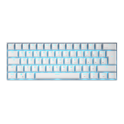RK ROYAL KLUDGE RK61-DE QWERTZ Kabelgebundene / Bluetooth 60% Mechanische Tastatur