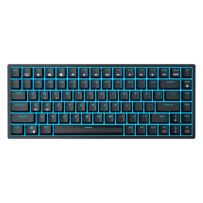 RK ROYAL KLUDGE RK84 Wireless Blue Backlit 75% Triple Mode BT5.0/2.4G/USB-C Hot Swappable Mechanical Keyboard, 84 Keys Tenkeyless Mechanical Keyboard w/Programmable Software, Blue Switch