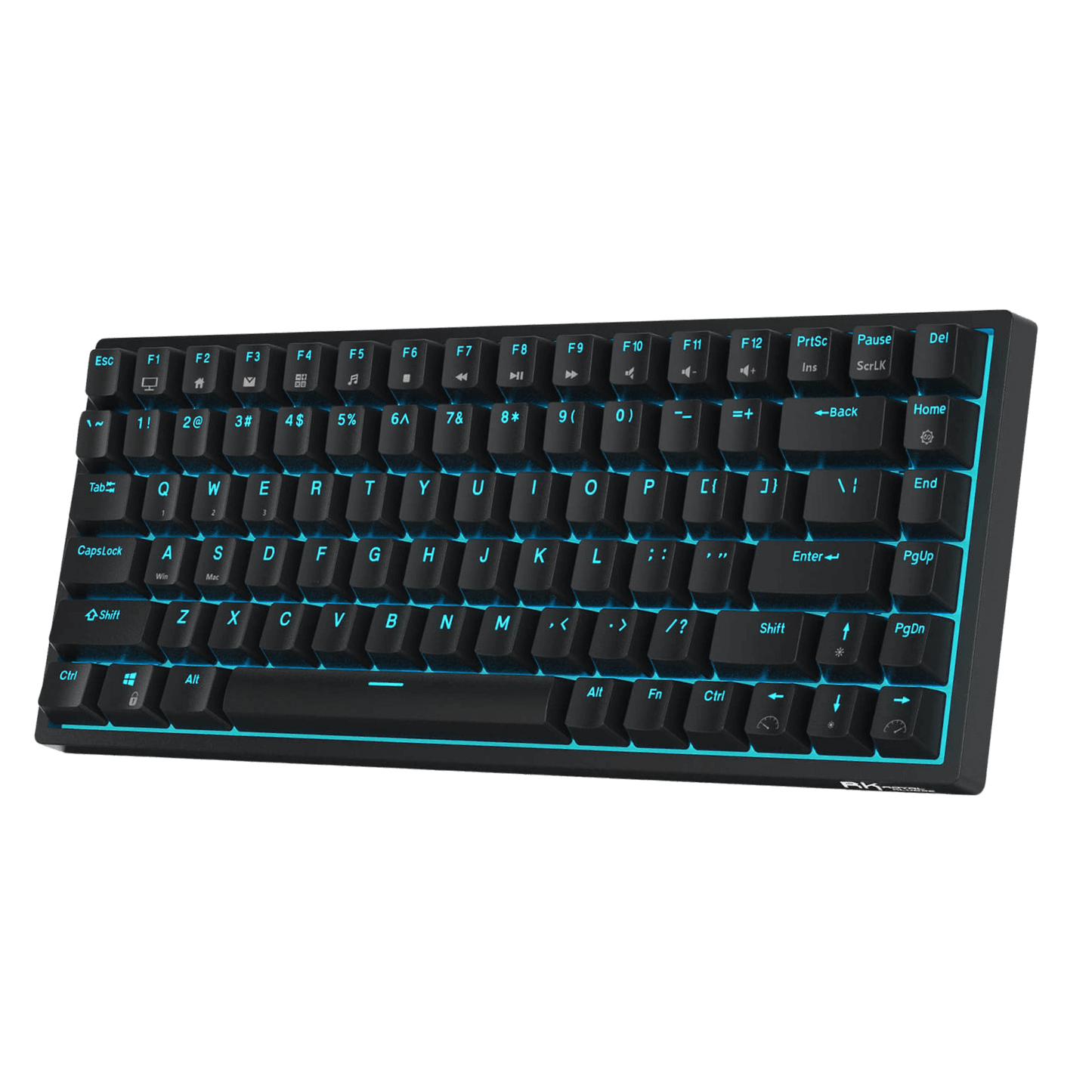 RK ROYAL KLUDGE RK84 Wireless Blue Backlit 75% Triple Mode BT5.0/2.4G/USB-C Hot Swappable Mechanical Keyboard, 84 Keys Tenkeyless Mechanical Keyboard w/Programmable Software, Blue Switch