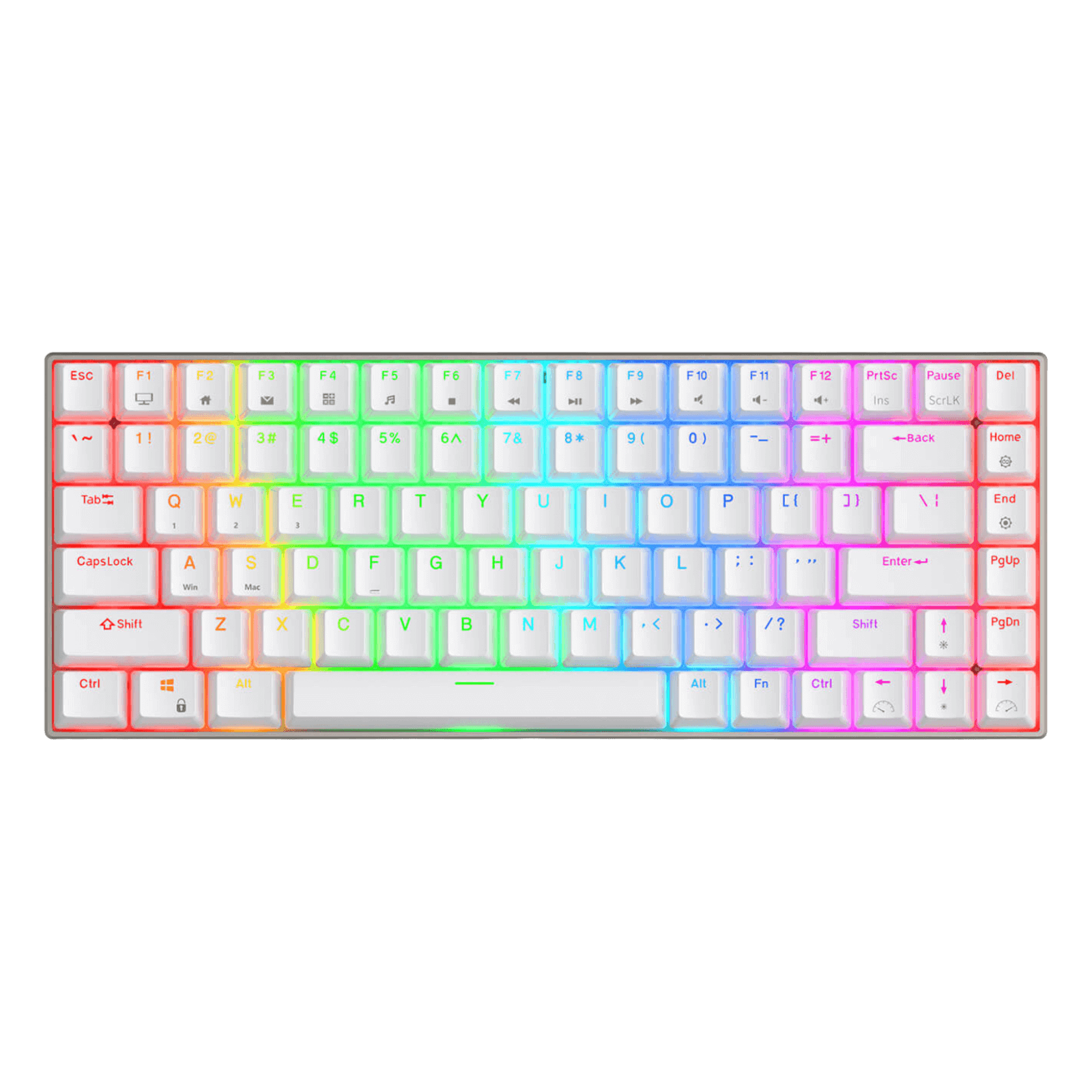 RK ROYAL KLUDGE RK84 Pro RGB 75% Triple Mode BT5.0/2.4G/USB-C Hot Swappable Mechanical Keyboard, 84 Keys Wireless Gaming Keyboard with Aluminum Frame, Clicky Blue Switch