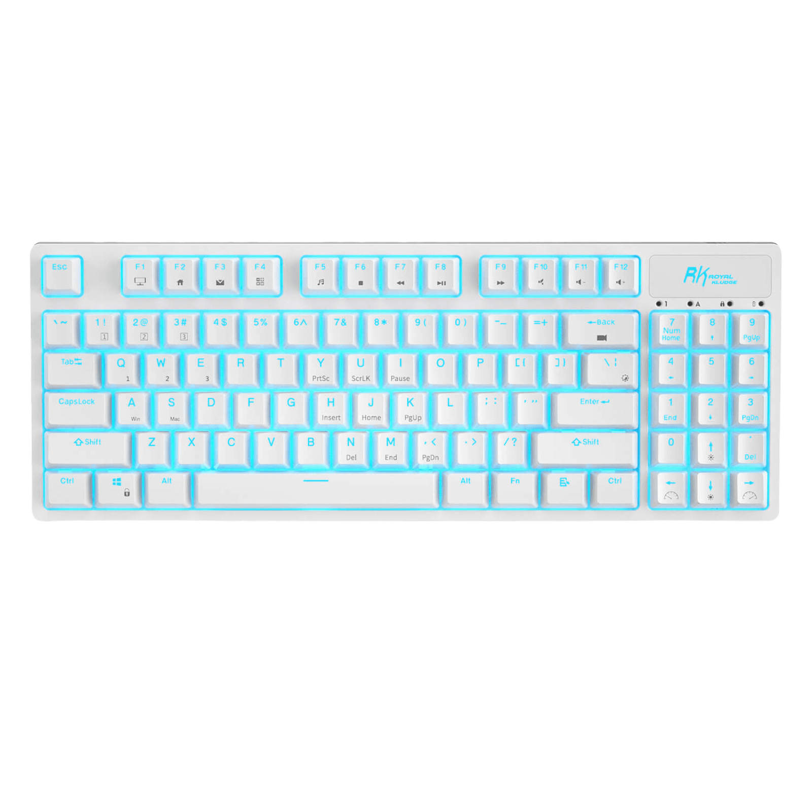 RK ROYAL KLUDGE RK89 85% Triple Mode BT5.0/2.4G/USB-C Hot Swappable Mechanical Keyboard