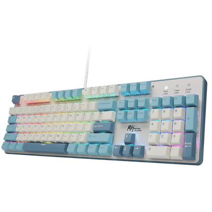 RK ROYAL KLUDGE RK920 Wired Mechanical Keyboard, Full Size 104-Key RGB Gaming Keyboard with Number Pad, Hot Swappable Silent Linear Switches, PBT Keycaps, Anti-Ghosting PC Gaming Keyboard for Win/Mac