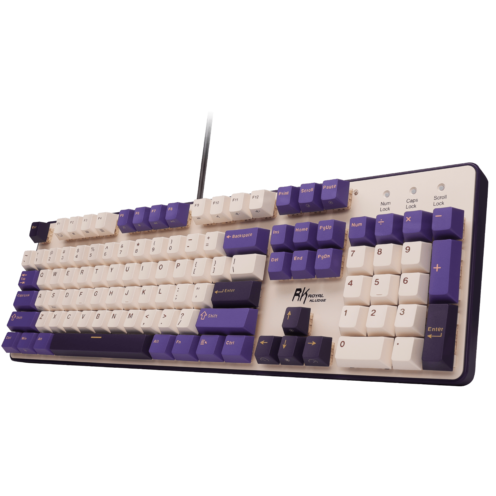RK ROYAL KLUDGE RK920 Wired Mechanical Keyboard, Full Size 104-Key RGB Gaming Keyboard with Number Pad, Hot Swappable Silent Linear Switches, PBT Keycaps, Anti-Ghosting PC Gaming Keyboard for Win/Mac