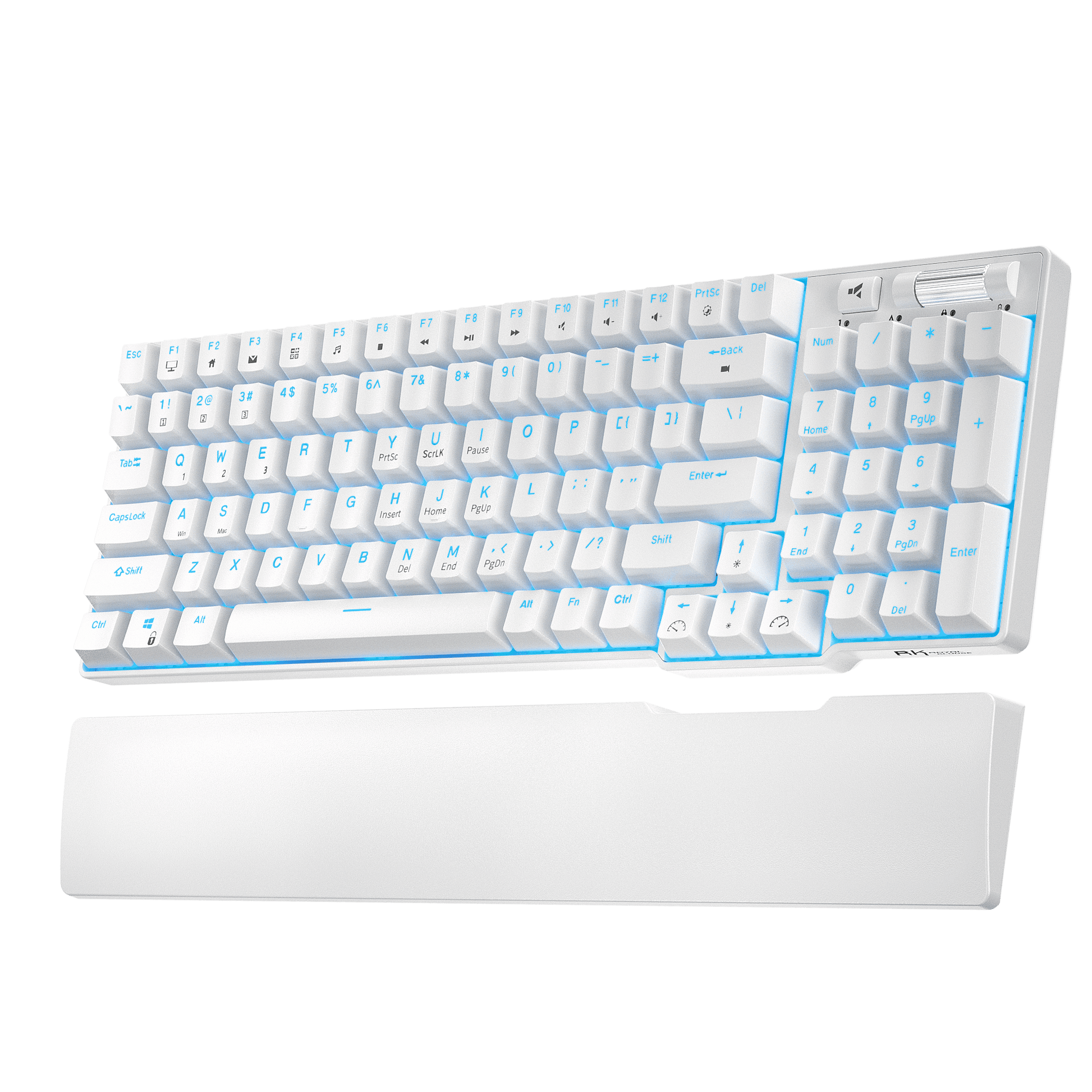 RK96 96% Wireless Mechanical Keyboard in Black and Pink, Featuring Hot-Swappable Switches and Ergonomic Design for Gaming and Office Use