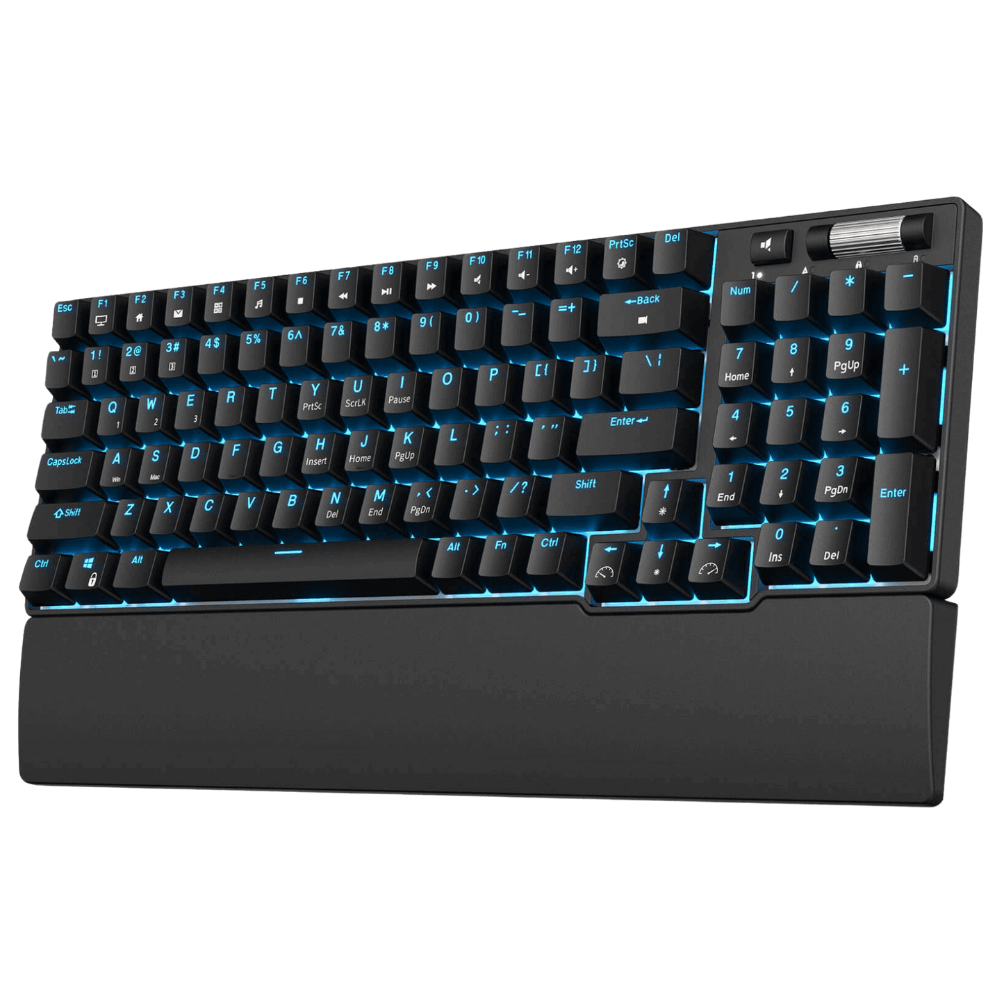 RK96 96% Wireless Mechanical Keyboard in Black and Pink, Featuring Hot-Swappable Switches and Ergonomic Design for Gaming and Office Use