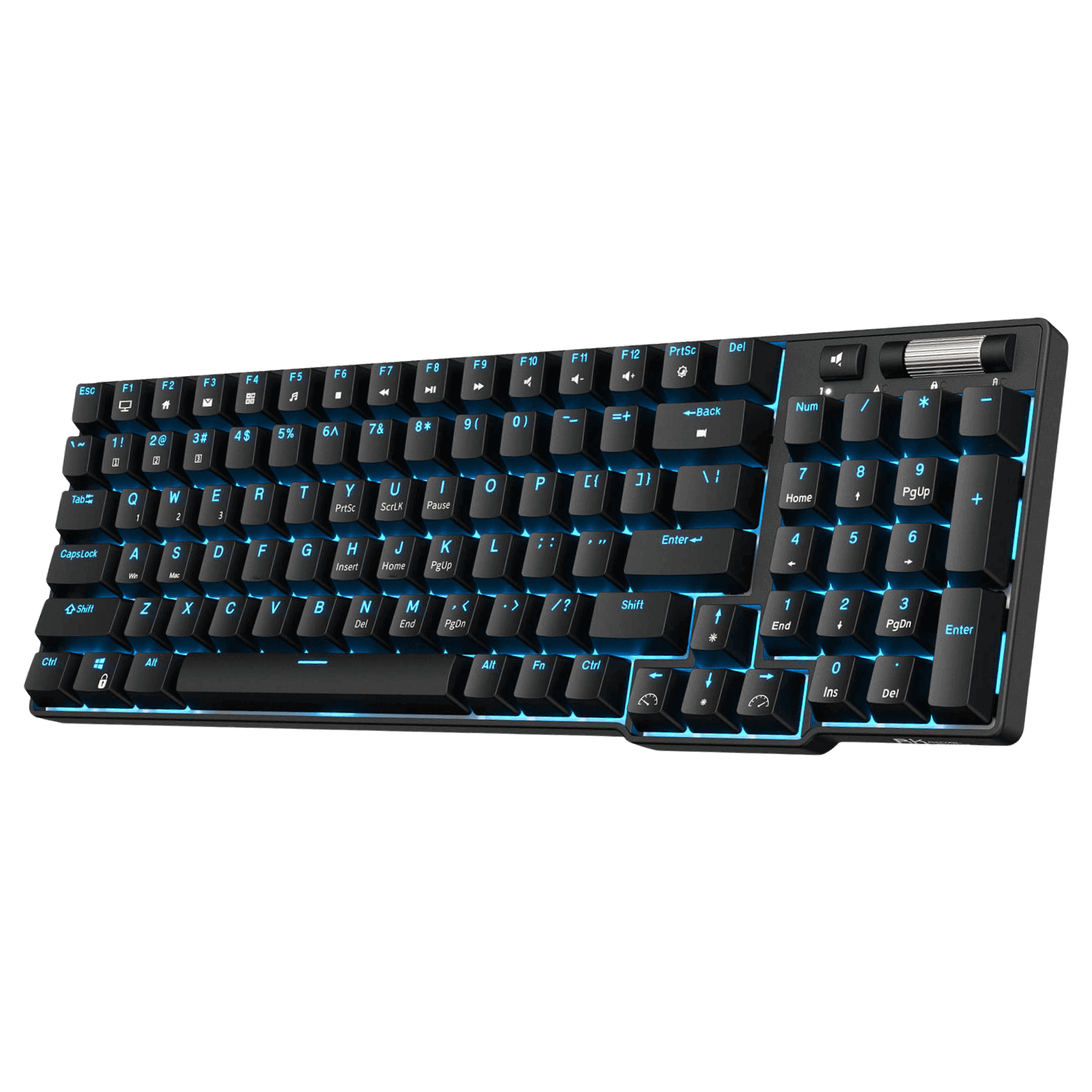 RK96 96% Wireless Mechanical Keyboard in Black and Pink, Featuring Hot-Swappable Switches and Ergonomic Design for Gaming and Office Use