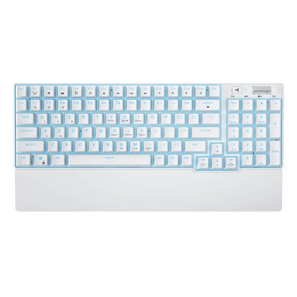 RK96 96% Wireless Mechanical Keyboard in Black and Pink, Featuring Hot-Swappable Switches and Ergonomic Design for Gaming and Office Use