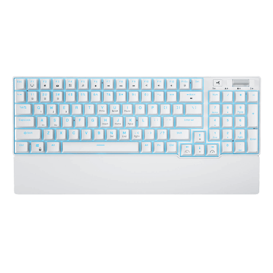 RK96 96% Wireless Mechanical Keyboard in Black and Pink, Featuring Hot-Swappable Switches and Ergonomic Design for Gaming and Office Use