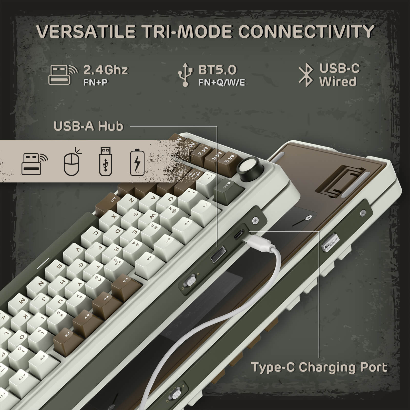 RK ROYAL KLUDGE L75 Wireless Hot-Swappable RGB Keyboard – RK Royal