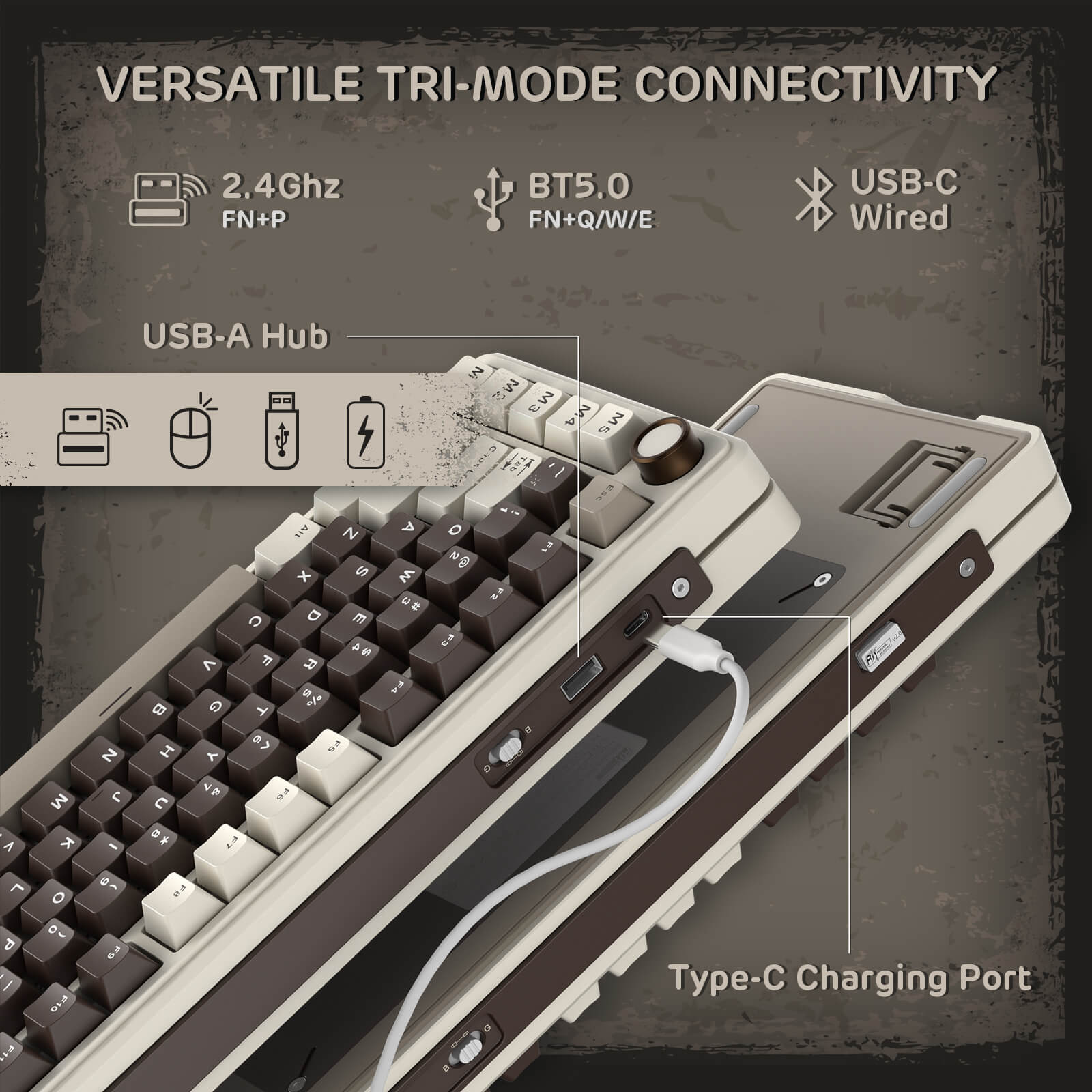 RK ROYAL KLUDGE L75 Wireless Hot-Swappable RGB Keyboard – RK Royal