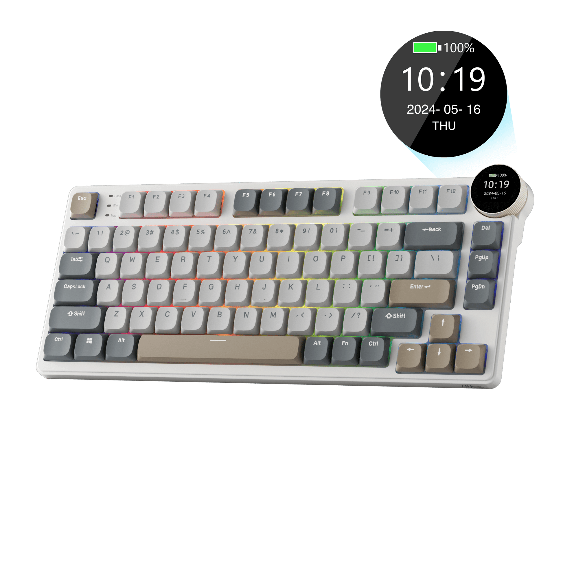 RK ROYAL KLUDGE N80 Low-Profile Mechanical Keyboard with Display RK ROYAL KLUDGE N80 Low-Profile Mechanical Keyboard with Display
