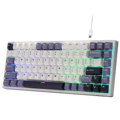 RK ROYAL KLUDGE C84 HE Rapid Trigger Gaming Keyboard, 84 Keys TKL Wired RGB Mechanical Keyboards, Hall Effect Magnetic Switch Keyboard w/Actuation Point Adjustable, 8K Hz Polling Rate, for FPS Gamer, Hot Swappable Magnetic Switch with Rapid Trigger Adjustable Actuation, 8K Polling Rate,  Pro Web Driver for  Mac &Win 