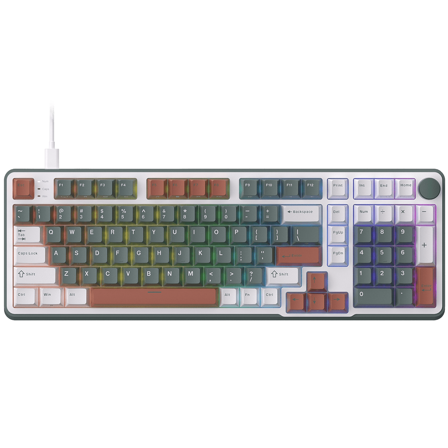 RK ROYAL KLUDGE C98 HE Mechanical Gaming Keyboard, Hall Effect Magnetic Switch, Hot Swappable 95%Wired RGB Keyboard, Rapid Trigger Adjustable Actuation, 8K Polling Rate,  Pro Web Driver for  Mac &Win