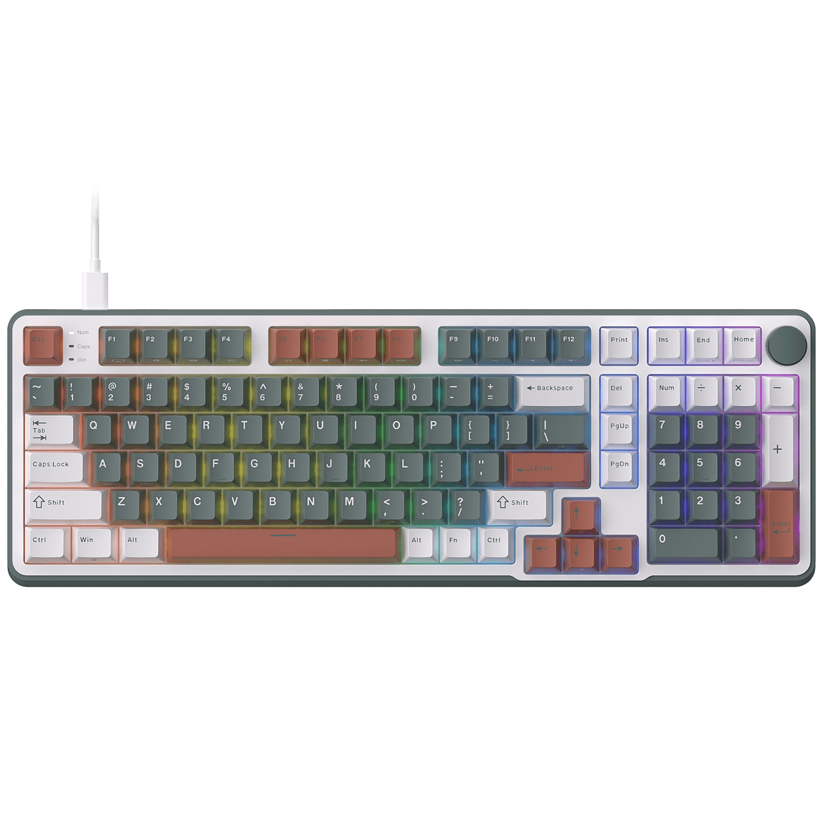 RK ROYAL KLUDGE C98 HE Mechanical Gaming Keyboard, Hall Effect Magnetic Switch, Hot Swappable 95%Wired RGB Keyboard, Rapid Trigger Adjustable Actuation, 8K Polling Rate,  Pro Web Driver for  Mac &Win