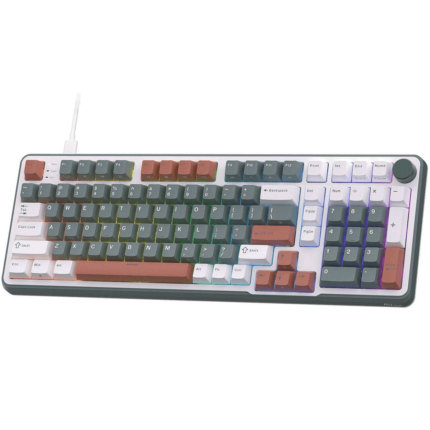 RK ROYAL KLUDGE C98 HE Mechanical Gaming Keyboard, Hall Effect Magnetic Switch, Hot Swappable 95%Wired RGB Keyboard, Rapid Trigger Adjustable Actuation, 8K Polling Rate,  Pro Web Driver for  Mac &Win