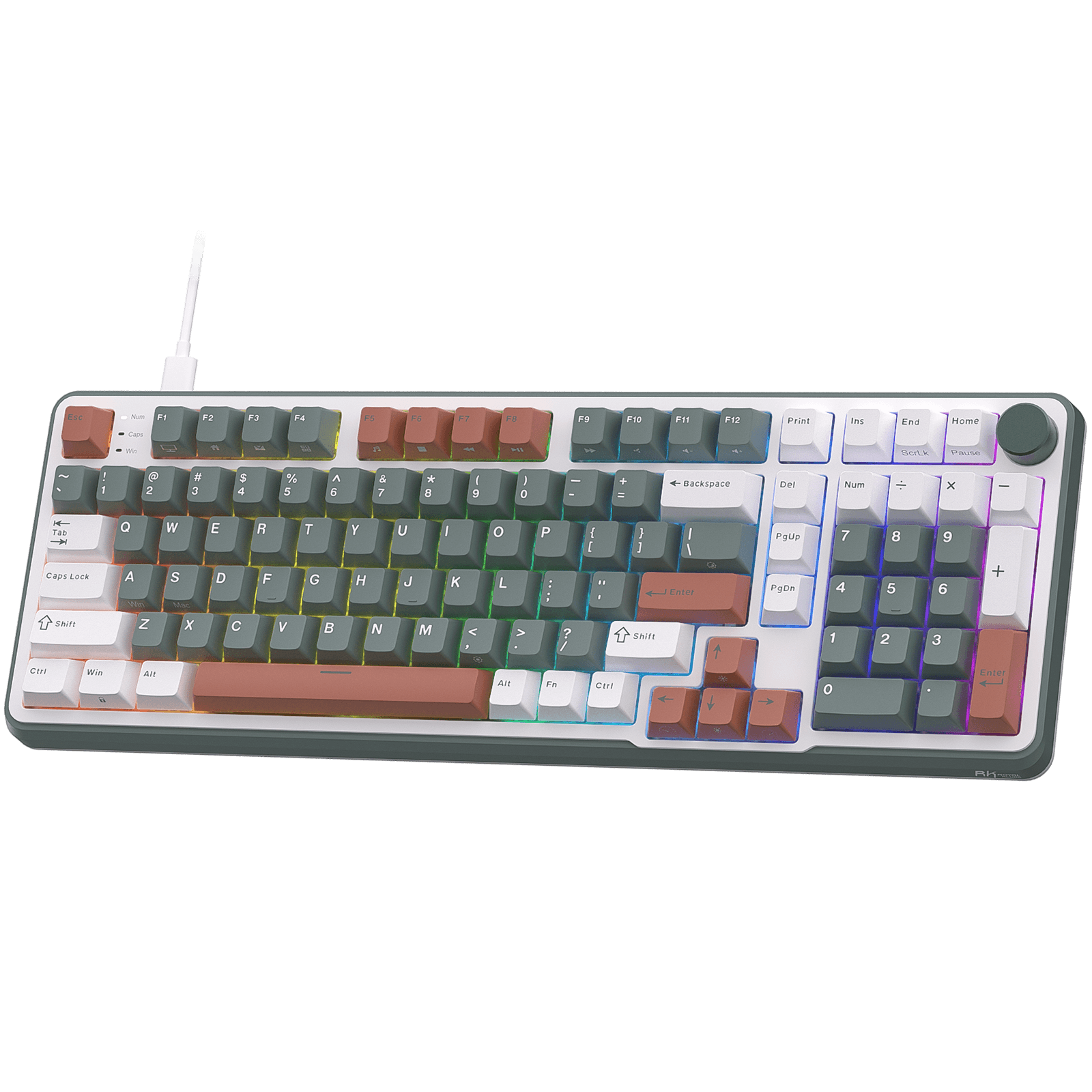 RK ROYAL KLUDGE C98 HE Mechanical Gaming Keyboard, Hall Effect Magnetic Switch, Hot Swappable 95%Wired RGB Keyboard, Rapid Trigger Adjustable Actuation, 8K Polling Rate,  Pro Web Driver for  Mac &Win