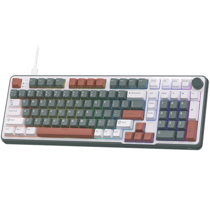 RK ROYAL KLUDGE C98 HE Mechanical Gaming Keyboard, Hall Effect Magnetic Switch, Hot Swappable 95%Wired RGB Keyboard, Rapid Trigger Adjustable Actuation, 8K Polling Rate,  Pro Web Driver for  Mac &Win