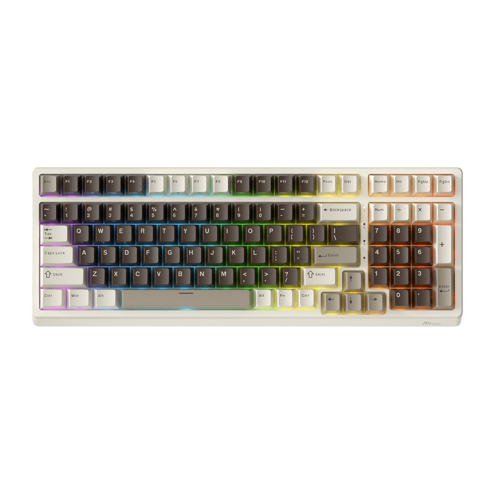 RK ROYAL KLUDGE F99 Wireless Mechanical Keyboard with Number Pad, Tri-Mode Hot Swappable 95%100 Keys Gaming Keyboard BT/2.4G/USB-C, Pro Software, 5000mAh Battery, Customed Switches