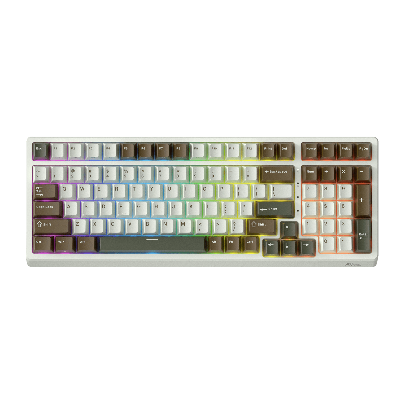 RK ROYAL KLUDGE F99 Wireless Mechanical Keyboard with Number Pad, Tri-Mode Hot Swappable 95%100 Keys Gaming Keyboard BT/2.4G/USB-C, Pro Software, 5000mAh Battery, Customed Switches