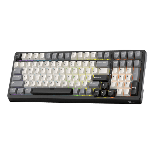 RK ROYAL KLUDGE F99 Wireless Mechanical Keyboard with Number Pad, Tri-Mode Hot Swappable 95%100 Keys Gaming Keyboard BT/2.4G/USB-C, Pro Software, 5000mAh Battery, Customed Switches