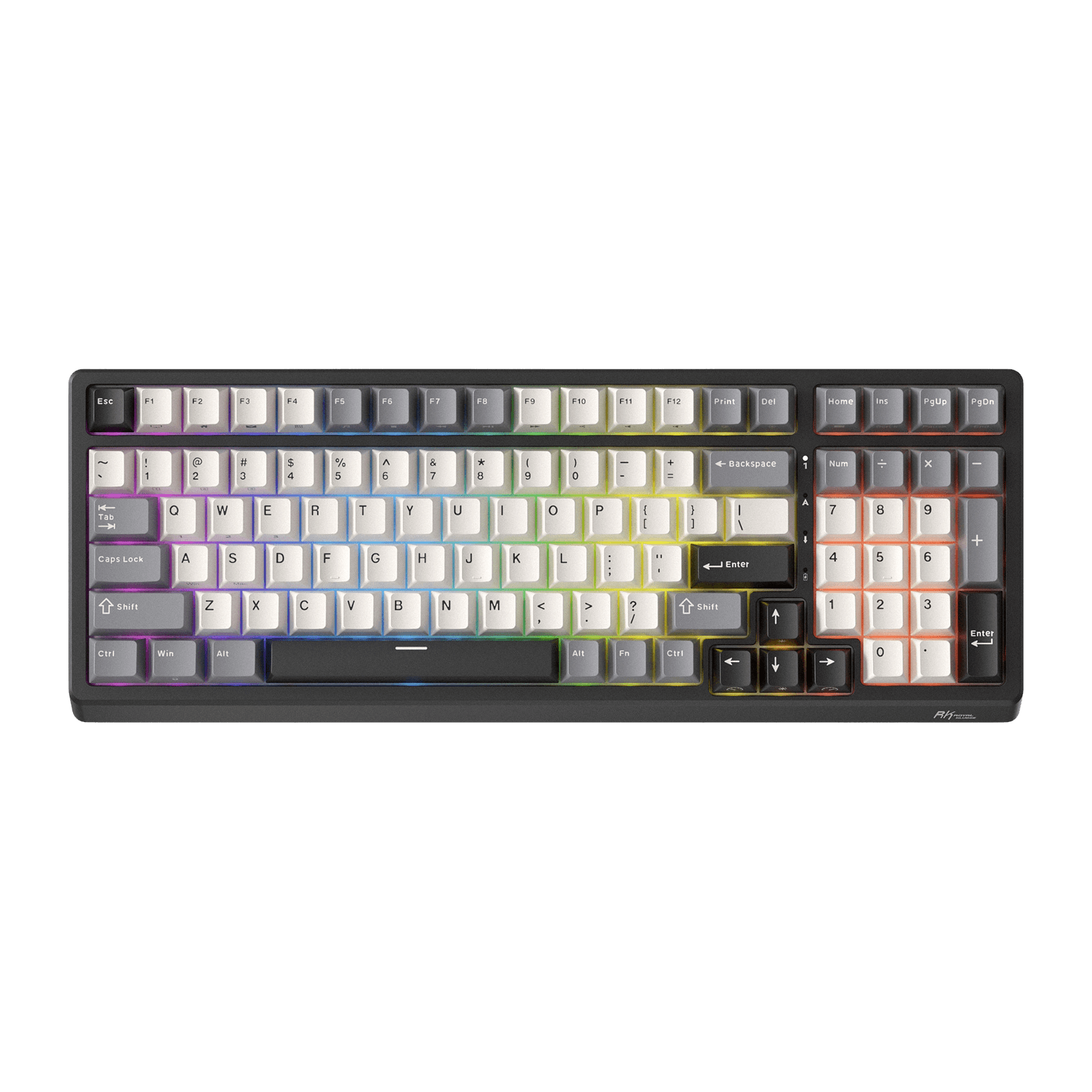 RK ROYAL KLUDGE F99 Wireless Mechanical Keyboard with Number Pad, Tri-Mode Hot Swappable 95%100 Keys Gaming Keyboard BT/2.4G/USB-C, Pro Software, 5000mAh Battery, Customed Switches