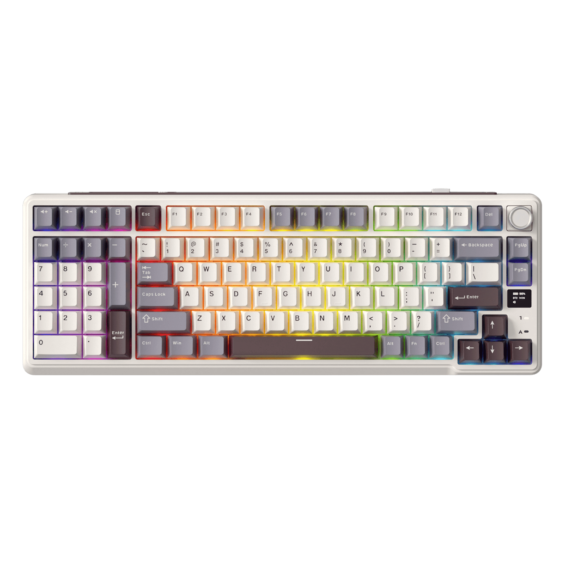RK ROYAL KLUDGE Clavier mécanique L98, RVB, 2,4 GHz/BT/filaire, Silent RK ROYAL KLUDGE Clavier mécanique L98, RVB, 2,4 GHz/BT/filaire, Silent
