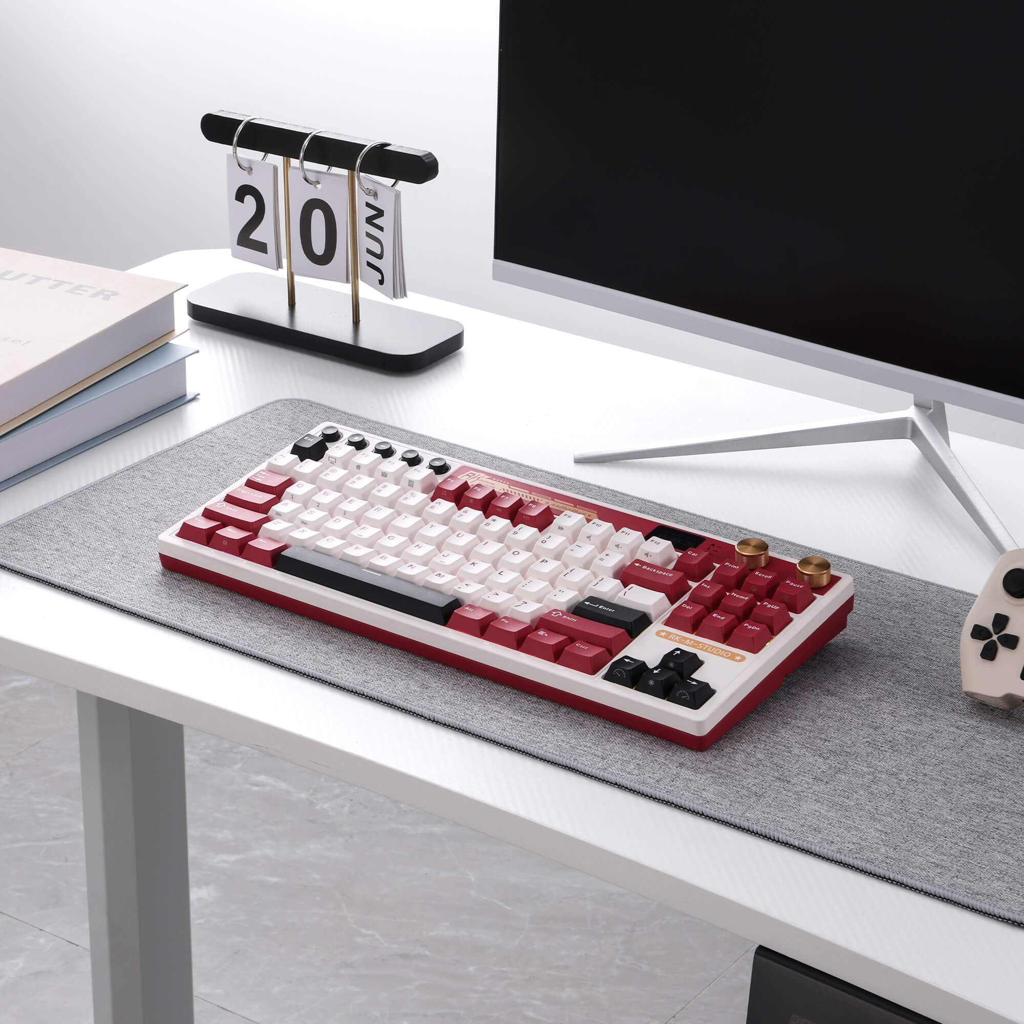 RK ROYAL KLUDGE M87 80% TKL Gasket Mount Wireless Gaming Keyboard