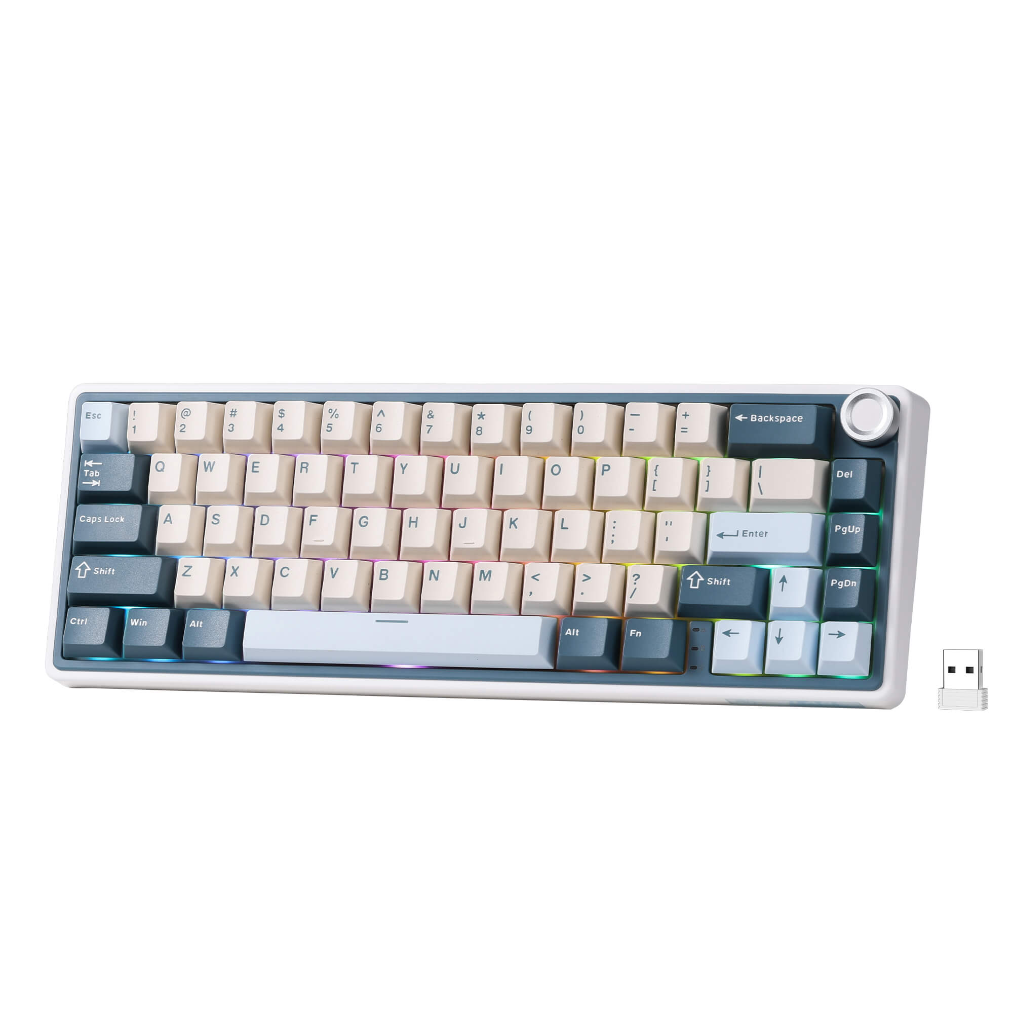 ロベ　rk.k RK ROYAL KLUDGE R65 65% Wireless Gaming Keyboard Supports QMK/VIA