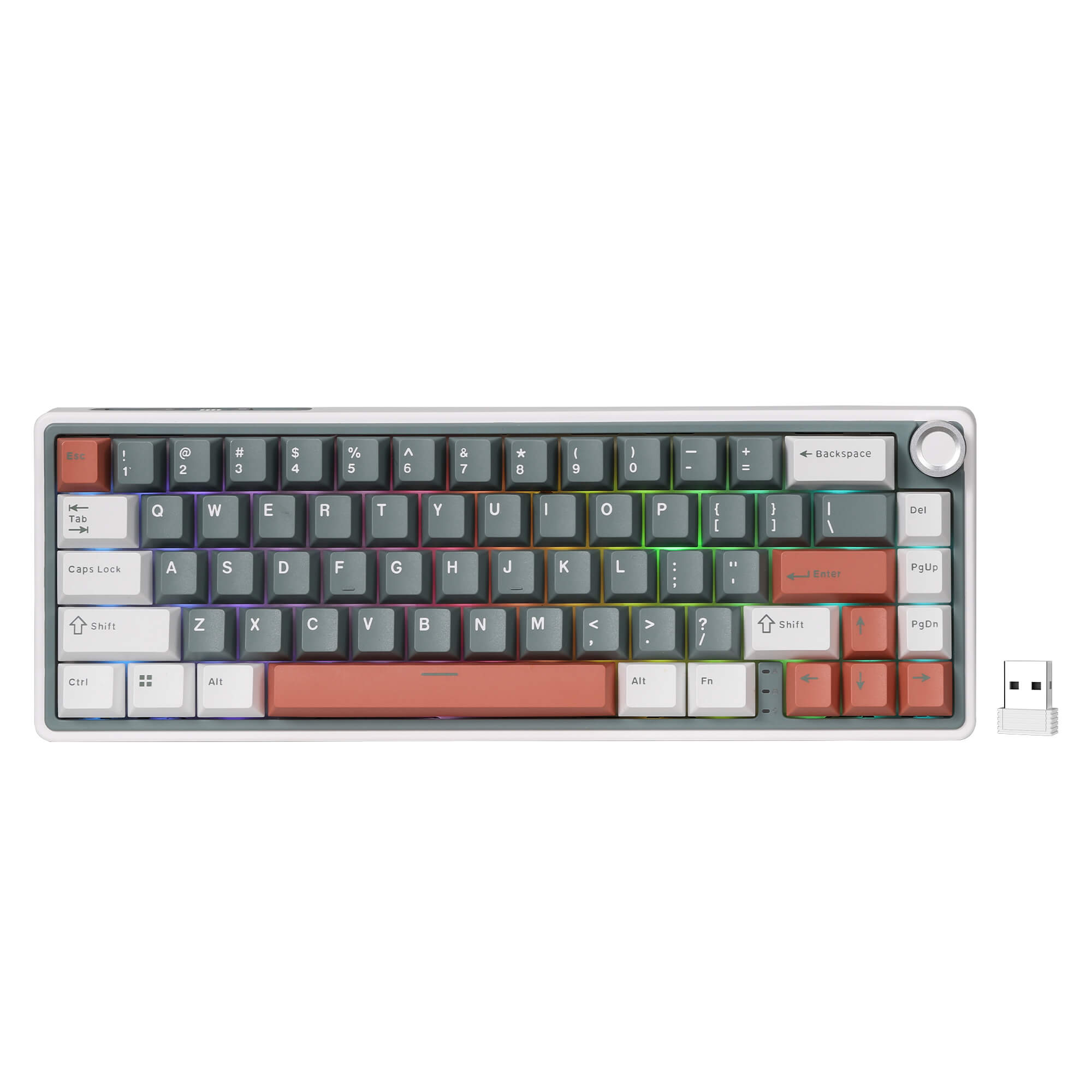 RK ROYAL KLUDGE R65 65% Wireless Gaming Keyboard Supports QMK/VIA