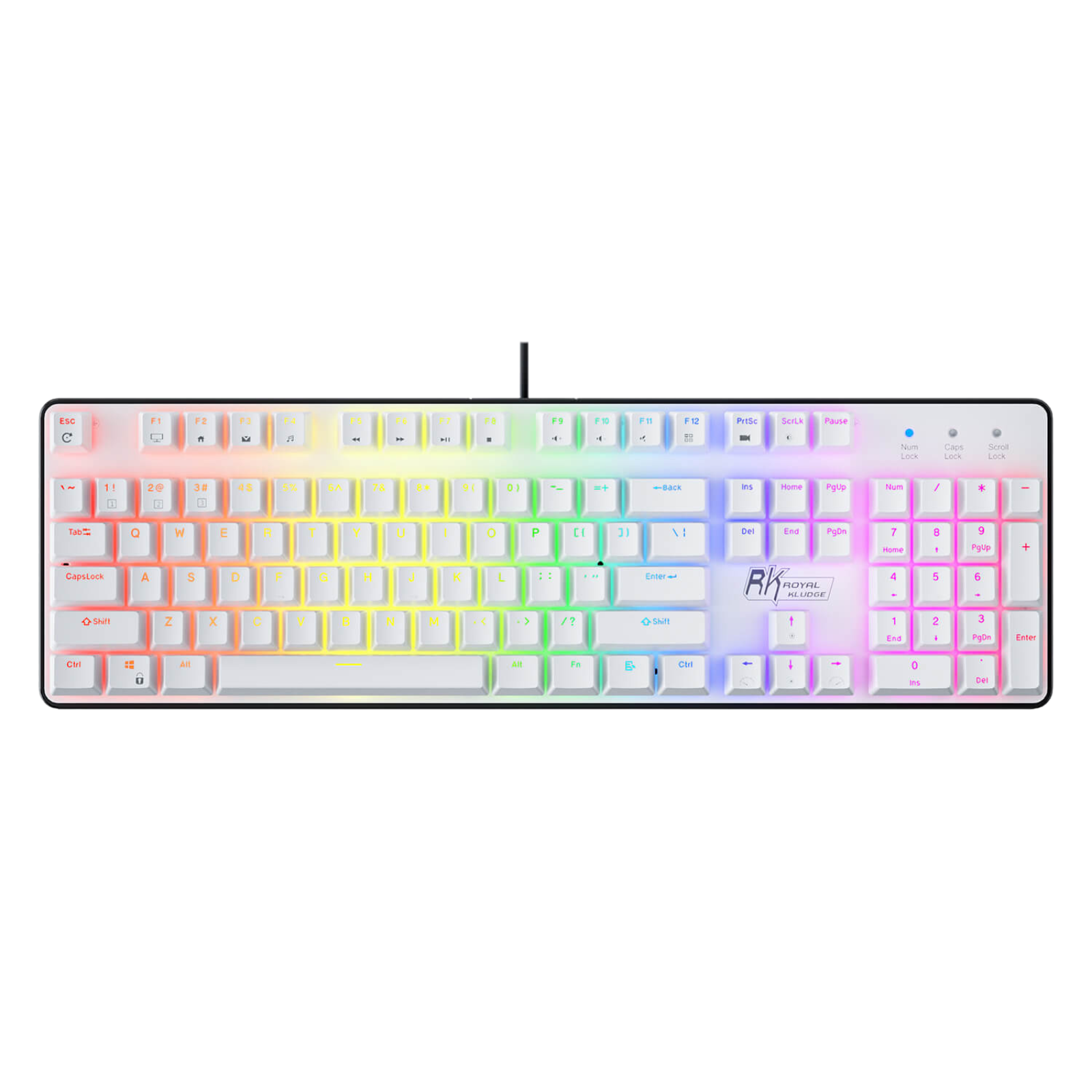 RK Royal Kludge RK920 Full Size Mechanical Gaming Keyboard with RGB backlighting, featuring a sleek black design