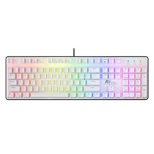 RK Royal Kludge RK920 Full Size Mechanical Gaming Keyboard with RGB backlighting, featuring a sleek black design