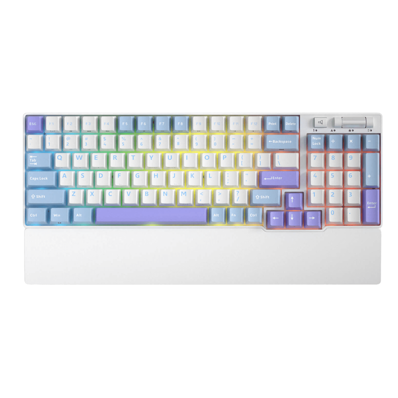 RK ROYAL KLUDGE RK96 RGB Limited Ed, 90% 96 Keys Wireless Triple Mode BT5.0/2.4G/USB-C Hot Swappable Mechanical Keyboard w/Wrist Rest, Software Support & Massive Battery