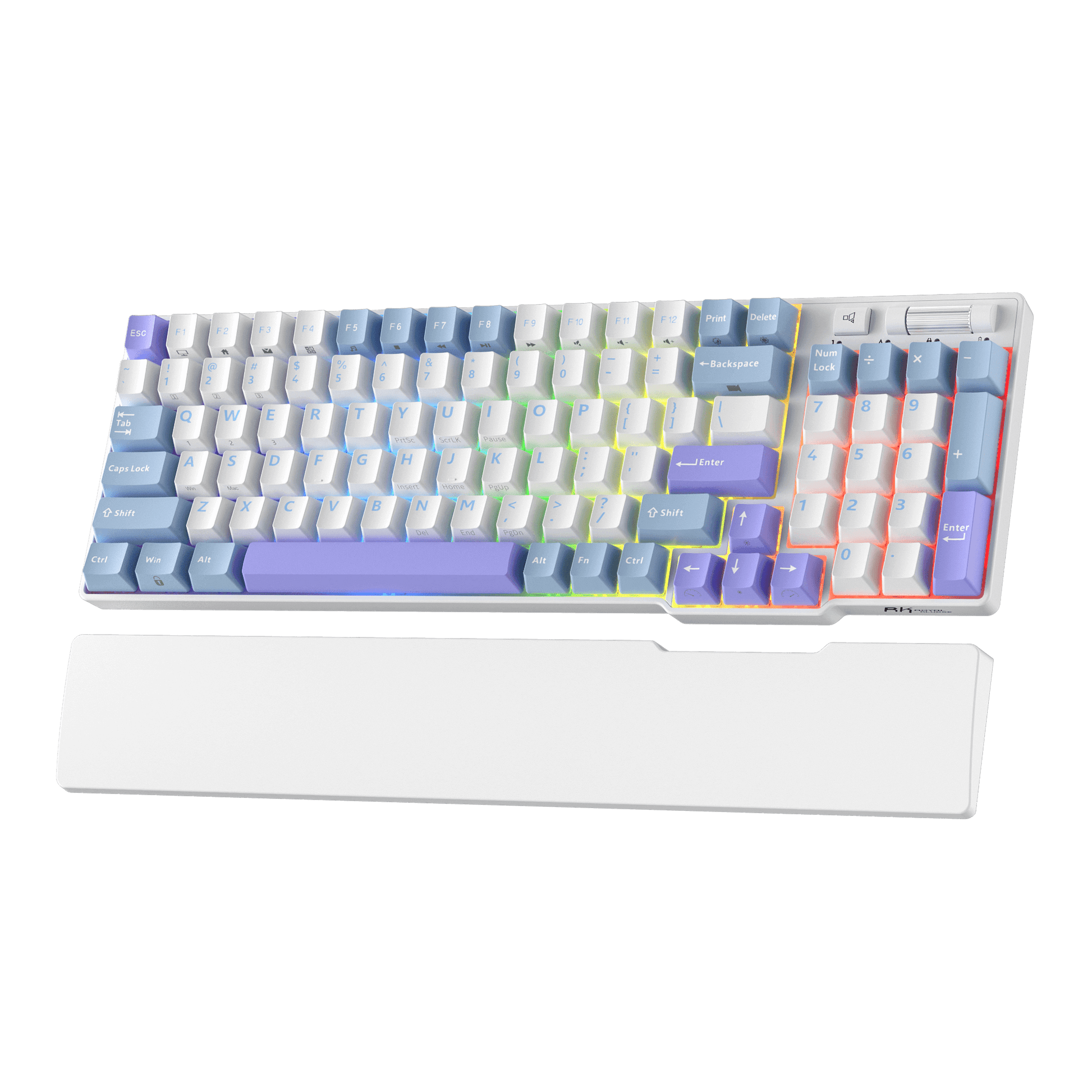 RK ROYAL KLUDGE RK96 RGB Limited Ed, 90% 96 Keys Wireless Triple Mode BT5.0/2.4G/USB-C Hot Swappable Mechanical Keyboard w/Wrist Rest, Software Support & Massive Battery