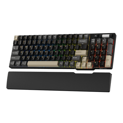 RK ROYAL KLUDGE RK96 RGB Limited Ed, 90% 96 Keys Wireless Triple Mode BT5.0/2.4G/USB-C Hot Swappable Mechanical Keyboard w/Wrist Rest, Software Support & Massive Battery