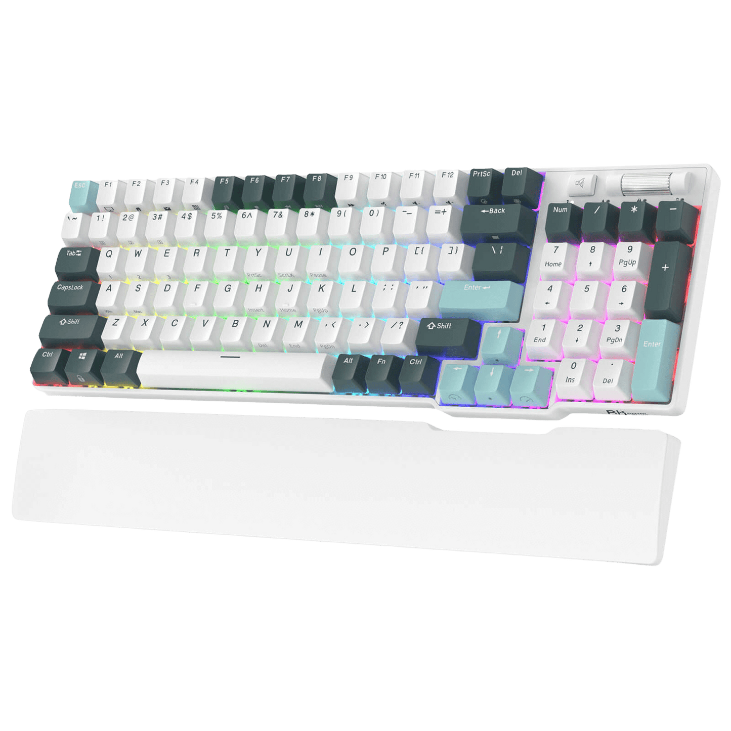 RK ROYAL KLUDGE RK96 RGB Limited Ed, 90% 96 Keys Wireless Triple Mode BT5.0/2.4G/USB-C Hot Swappable Mechanical Keyboard w/Wrist Rest, Software Support & Massive Battery, RK Yellow Switch