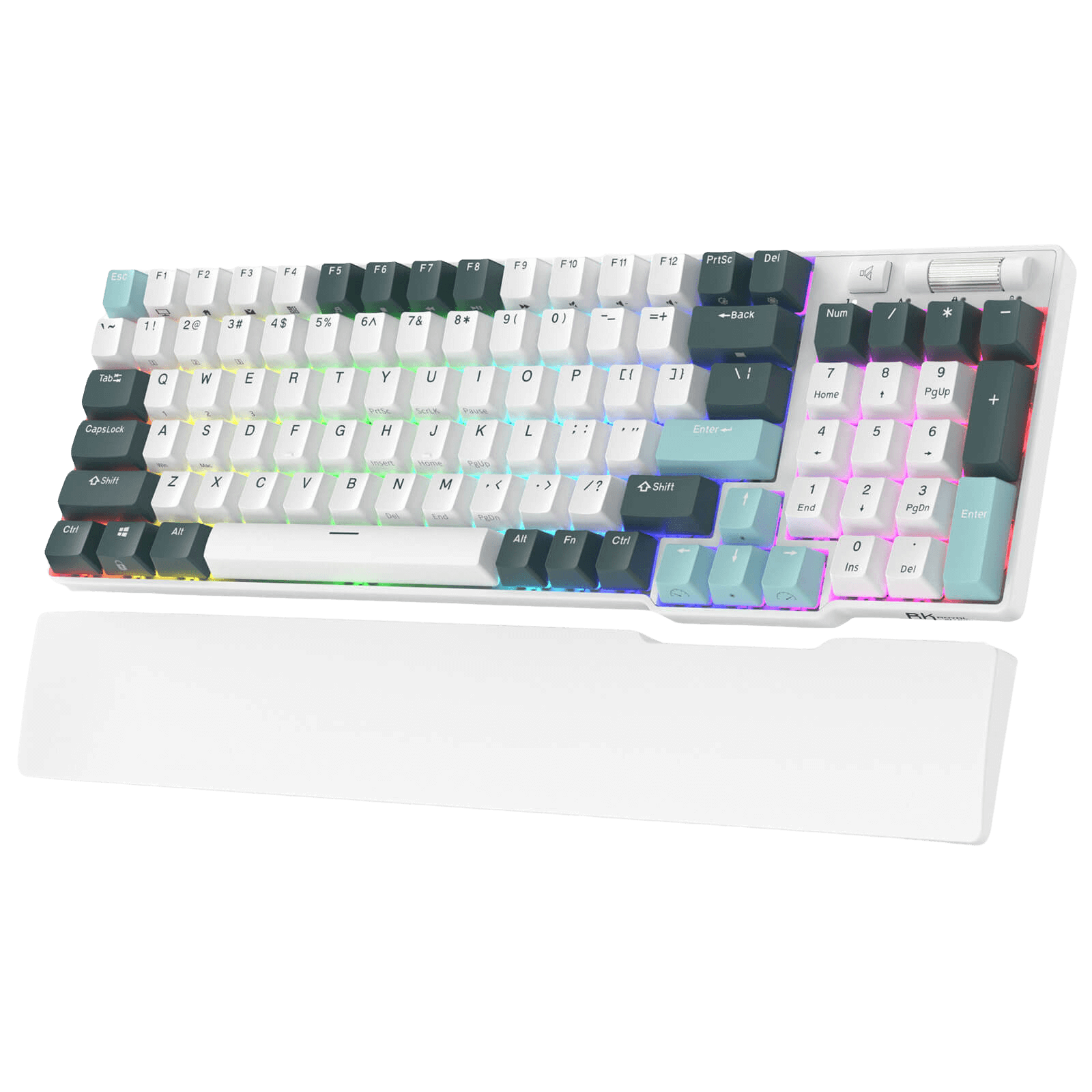 RK ROYAL KLUDGE RK96 RGB Limited Ed, 90% 96 Keys Wireless Triple Mode BT5.0/2.4G/USB-C Hot Swappable Mechanical Keyboard w/Wrist Rest, Software Support & Massive Battery, RK Yellow Switch