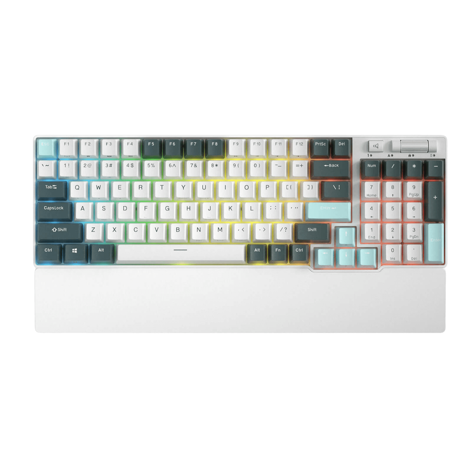 RK ROYAL KLUDGE RK96 RGB Limited Ed, 90% 96 Keys Wireless Triple Mode BT5.0/2.4G/USB-C Hot Swappable Mechanical Keyboard w/Wrist Rest, Software Support & Massive Battery, RK Yellow Switch