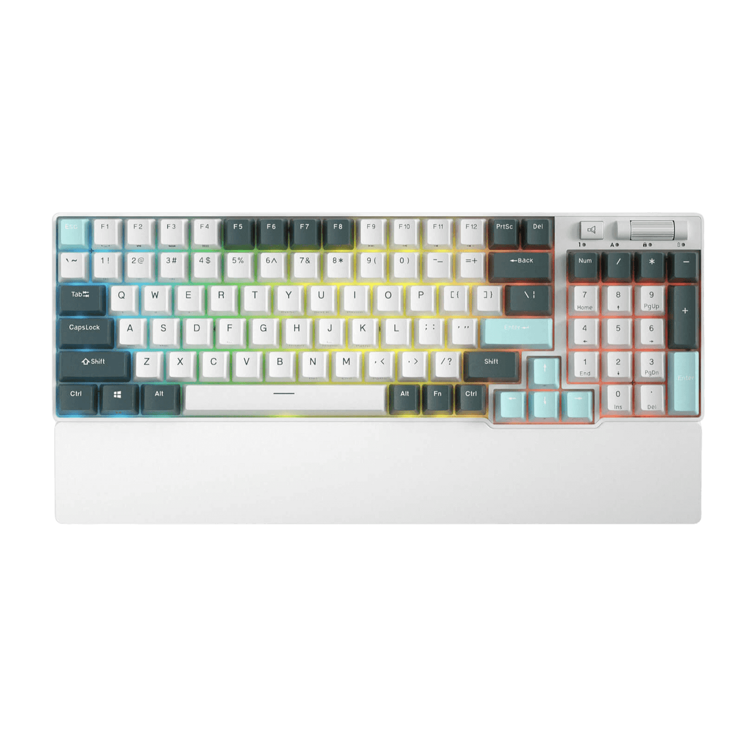 RK ROYAL KLUDGE RK96 RGB Limited Ed, 90% 96 Keys Wireless Triple Mode BT5.0/2.4G/USB-C Hot Swappable Mechanical Keyboard w/Wrist Rest, Software Support & Massive Battery, RK Yellow Switch