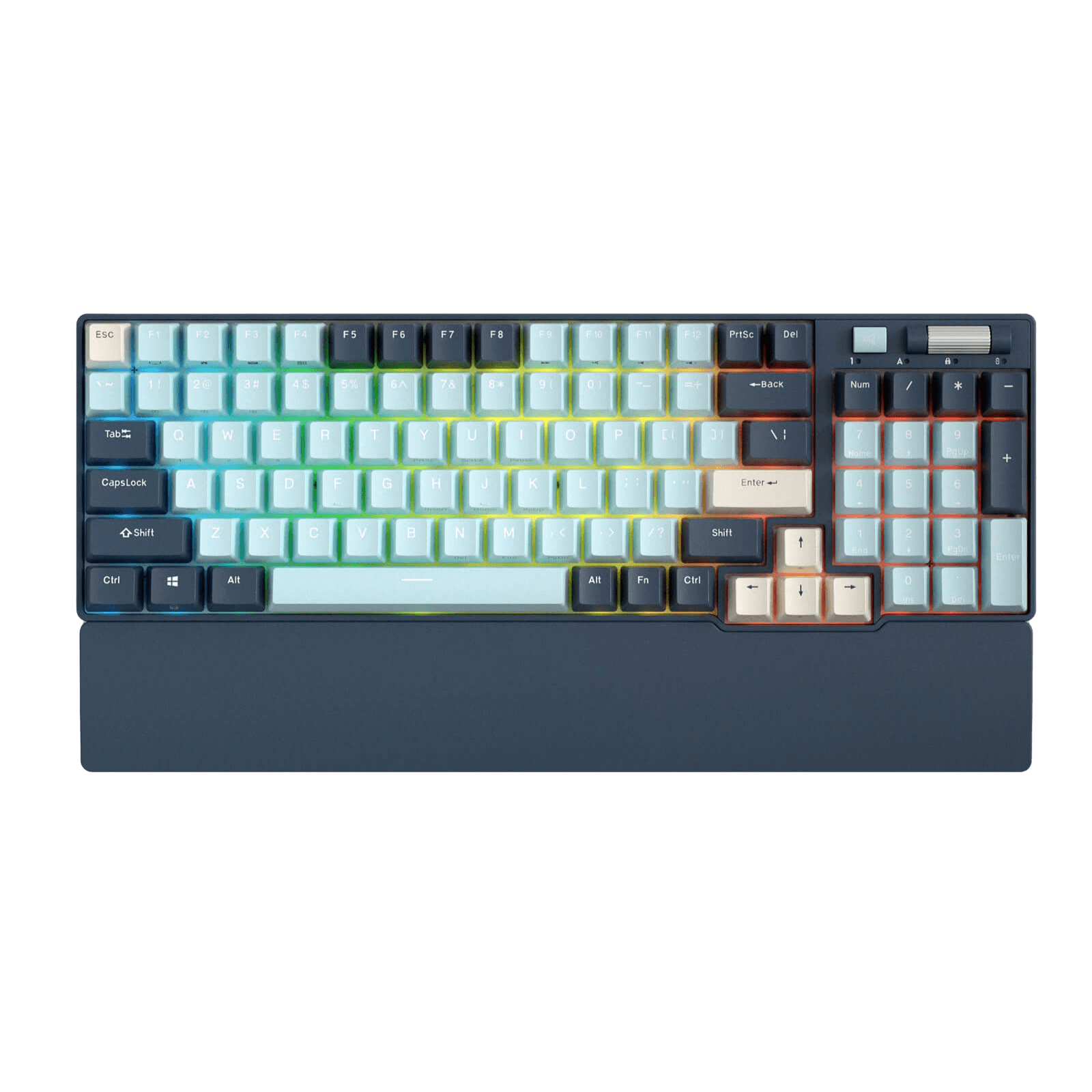 RK ROYAL KLUDGE RK96 RGB Limited Ed, 90% 96 Keys Wireless Triple Mode BT5.0/2.4G/USB-C Hot Swappable Mechanical Keyboard w/Wrist Rest, Software Support & Massive Battery, RK Yellow Switch