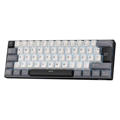 RK61 mechanische 60-Prozent-Tastatur mit RGB-Beleuchtung und kompaktem Design.