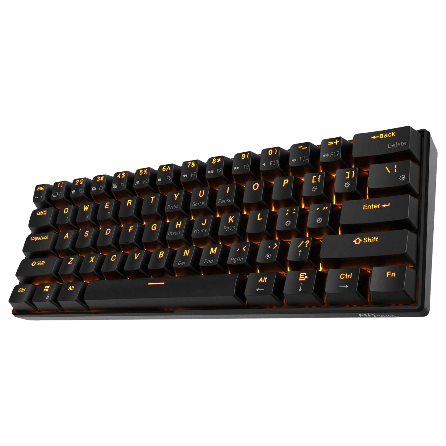 Royal Kludge RK61 Wireless 60% Mechanical Gaming Keyboard, Black