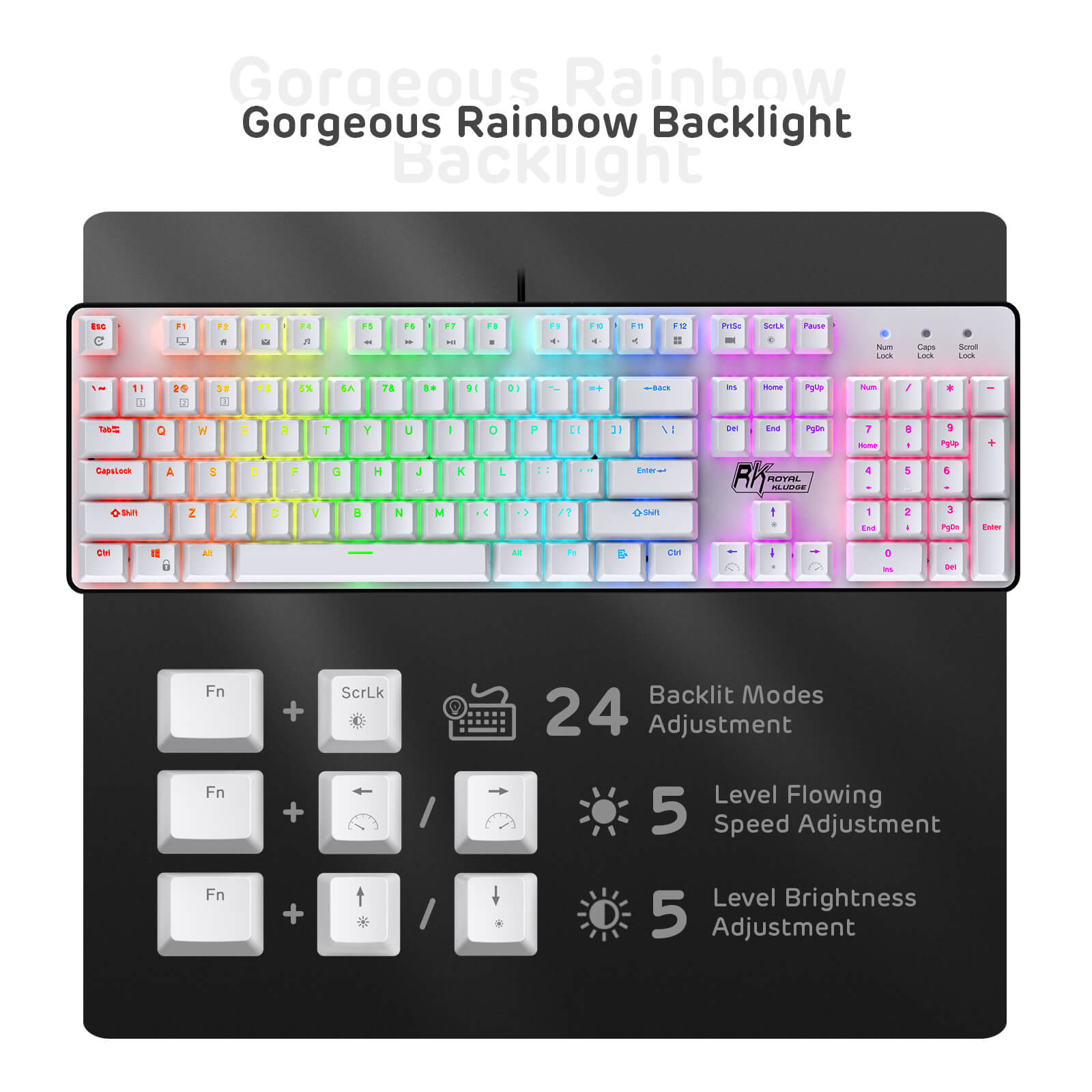 Full Size RGB Backlight Mechanical Keyboard