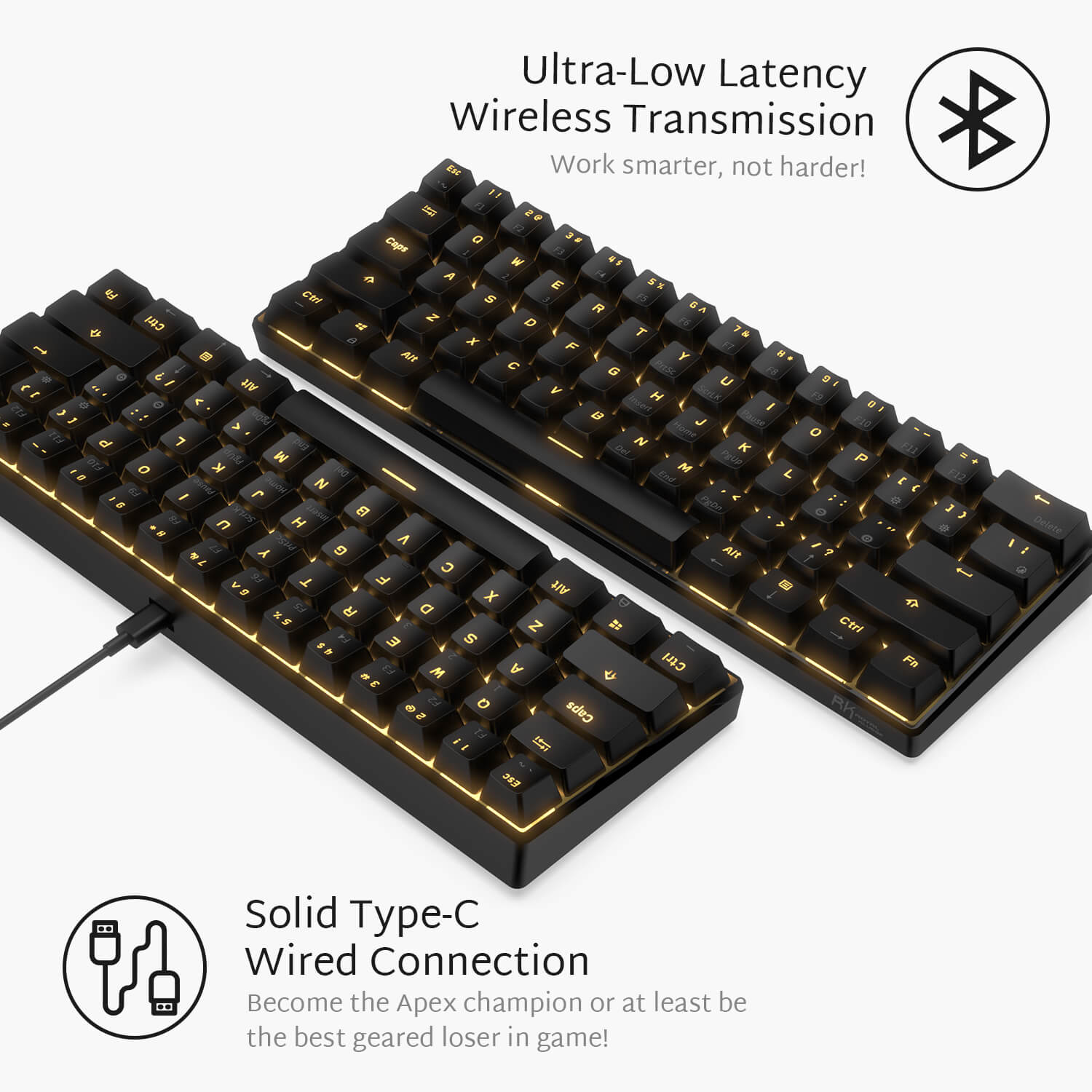 Royal Kludge RK61 Tri Mode - Mechanisch RGB Gaming Toetsenbord met 61 – Current Components Royal Kludge RK61 Tri Mode - Mechanisch RGB Gaming Toetsenbord met 61 – Current Components